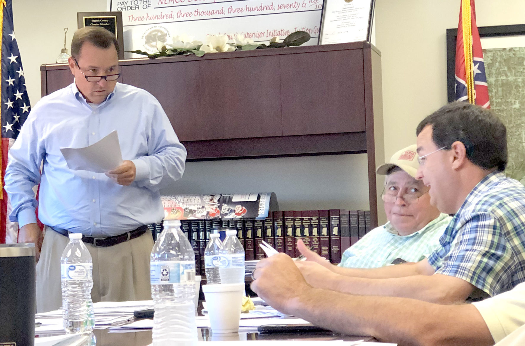 brand at board meeting